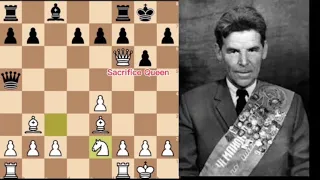 The Greatest Queen Sacrifice Of All Time || Nezhmetdinov vs Chernikov (1962)🔥😮