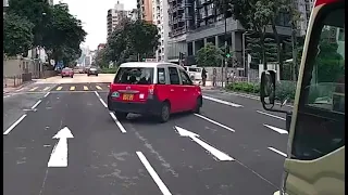 車CAM直擊 - XB7384 的士狗打橫行 封埋條路俾你行先喇不如