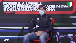 Max Verstappen's interview but he only says "uuh"