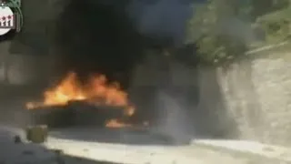 Hand-grenade attack on Syrian tank