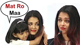 Aaradhya Bachchan Console Aishwarya Rai Crying For Her Father