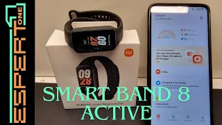 Xiaomi Smart Band 8 Active, Unboxing and first installation.