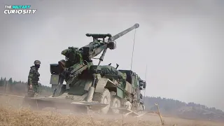 CAESAR Self-propelled Howitzers in action