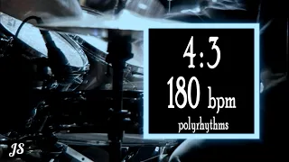 180 Bpm - 4:3 Polyrhythm Drum Beat