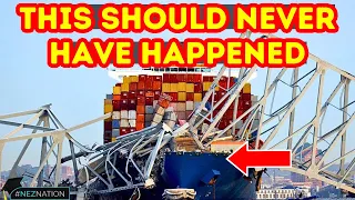 🚨UNSEEN Footage of the Baltimore Bridge Collapse! Should This Ship Have Been in Maryland?