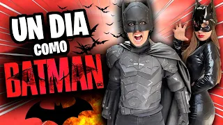 Un dia como BATMAN y GATUBELA !! / 24 HORAS COMIENDO NEGRO / Memo Aponte