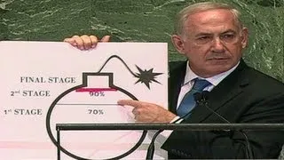 Netanyahu diagrams Iran's nuclear status