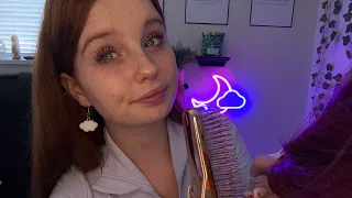 ASMR Sassy Girl Plays With Your Hair In Class