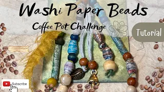 Creative Junk Journals - Boho Washi Paper Beads - Book Spine Jewellery