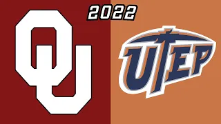Oklahoma Sooners vs UTEP Miners | 2022 College Football Full Game Replay | 720p