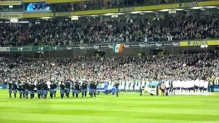 German & Irish National Anthems @ Aviva Stadium, Dublin (1-6, 12/10/2012) HD