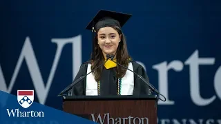 Antia Vázquez, Student Speaker | Wharton Undergraduate Graduation 2019