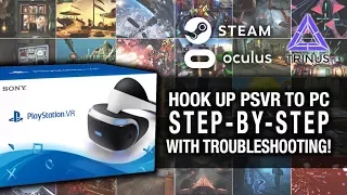 INSTALL YOUR PSVR TO PC - STEP BY STEP (UPDATED) // Playstation VR, Trinus VR and SteamVR Gameplay