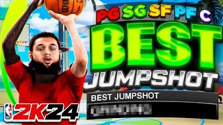 The BEST JUMPHOTS in NBA 2K24 are UNSTOPPABLE LITERALLY! FASTEST HIGH GREEN WINDOW JUMPSHOTS!