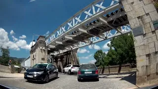 Мост через реку Миньо. Городок Tуй, Испания__Bridge across river Minho. Tui, Spain