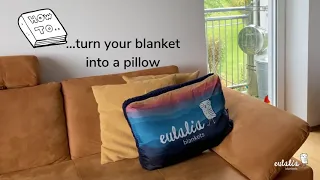 how to...turn your blanket into a pillow