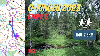 🗺️🌲O-Ringen 2023 H40 Etapp 5 | 📹Headcam Orienteering