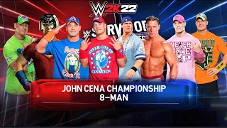 8-Man Elimination Match BUT ONLY JOHN CENA! | #5 | WWE 2K22 | 4K