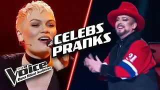 Unexpected CELEBRITY PRANKS on The Voice!