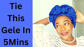 Tie This Gele In Less Than 5Mins To Church|Beginner friendly