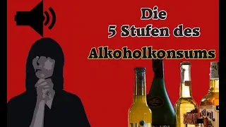 Die 5 stufen des Alkoholgenusses