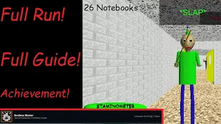 (Guide) Baldi's Basics Classic Remastered: Endless Master Achievement | Tips & Route (26 Notebooks)