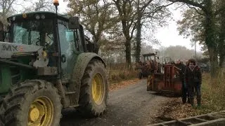 Opération de protection ferme de Bellevue sur la Zad de Notre-Dame-des-Landes