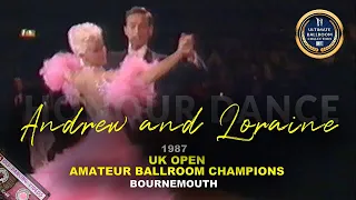 1987 Andrew Sinkinson and Loraine Barry HONOUR DANCE as The UK Open Amateur Ballroom Champions