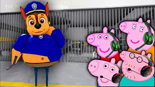 Peppa Pig Play NEW! PAW PATROL BARRY’S PRISON RUN