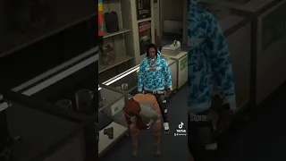 I went to the gun store in GTA RP and the guy here was down bad… #shorts #gta #fivem #gaming