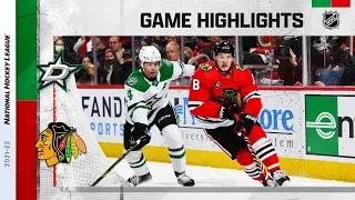 Stars @ Blackhawks 2/18 l NHL Highlights 2022