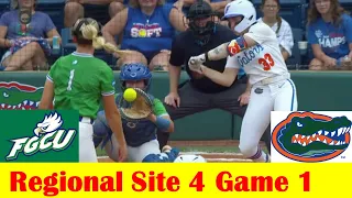 Florida Gulf Coast vs #4 Florida Softball Highlights, 2024 NCAA Regional Site 4 Game 1