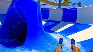 Stuck inside the Bowl Waterslide at Queen's Park Resort