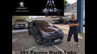 PEUGEOT 207 PASSION E PRESSÃO COM ESCAPE ESPORTIVO  FABRICOU VERSÃO DARTH VADER UNICO NO BRASIL