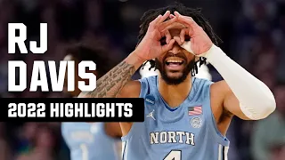 RJ Davis 2022 NCAA tournament highlights