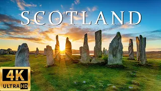 FLYING OVER SCOTLAND (4K UHD) - Relaxing Music Along With Beautiful Nature Videos(4K Video Ultra HD)