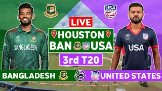 Bangladesh vs United States 3rd T20 Live Scores | BAN vs USA 3rd T20 Live Scores & Commentary