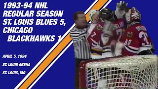 St. Louis Blues 5, Chicago Blackhawks 1: April 5, 1994