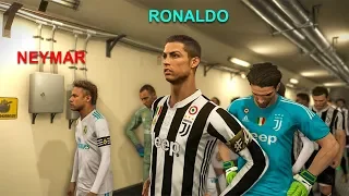 Ronaldo in Juventus vs Neymar in Real Madrid Full Match - PES 2018 PC