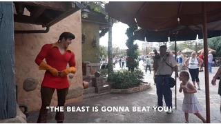 Little Girl Puts Gaston In His Place: Disney World 2014