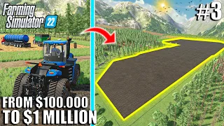 I spent $658.273 turning FLAT LAND into GIANT FIELD...Let's see what happens | Farming Simulator 22