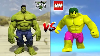 GTA 5 HULK VS LEGO HULK - WHO IS BEST?