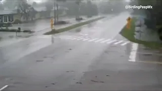 Time-lapse video of Hurricane Ian storm surge on Sanibel Island