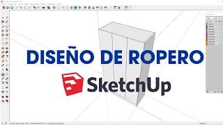 DISEÑO DE ROPERO EN SKETCHUP