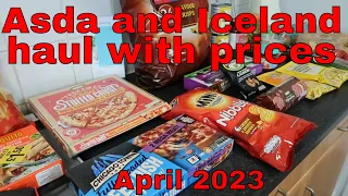 Budget Asda and Iceland grocery haul with prices