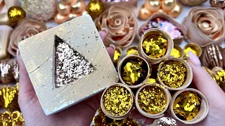 ASMR Crushing gym chalk with glitter and boxes with starch 🤩 Clay cracking light plasticine🌟