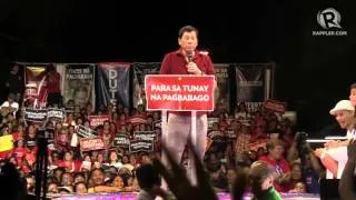 Full speech: Rodrigo Duterte at proclamation rally