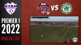 U13 HIGHLIGHTS- USA E64 Premier 10 SC vs Utah Celtic FC 10-  UYSA Premier Fall ‘22