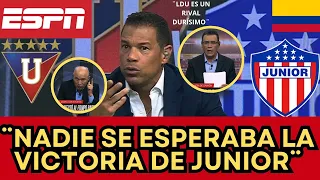 ¡SOPRENDIDOS! PRENSA DE COLOLMBIA RECONOCIDA RENDIDA ANTE LA VICTORIA DE JUNIOR VS LIGA DE QUITO