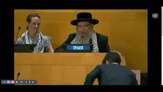 Jewish Rabbi speaking at UN conference commemorating the Palestinian Nakba
